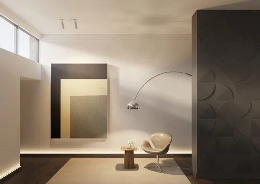 IL10 2M BLACK WALLSTYL SKIRTING BOARD in the modern interior  | DecorMania UK